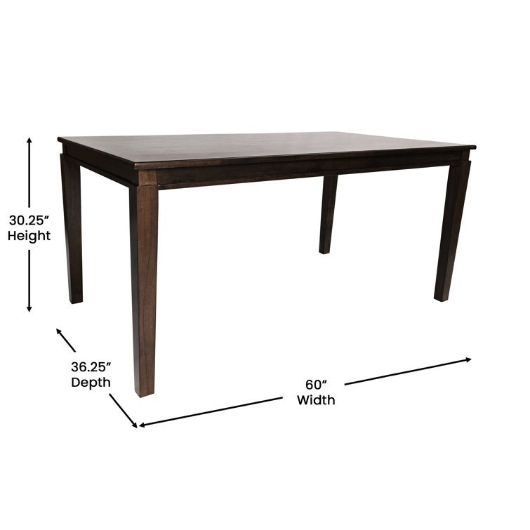 Heavy duty online wood dining table